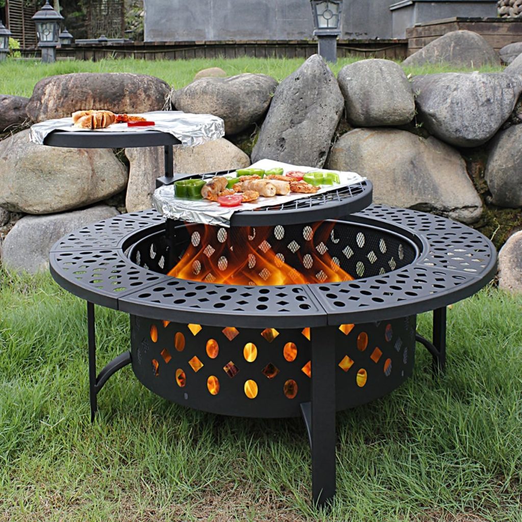 Modern outdoor fire pit design for a cozy backyard retreat.