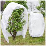 homemade plant covers against frost using blankets and tarps