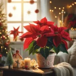 Red Poinsettia plant care